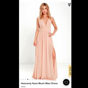Blush Maxi Dress (Lulus)